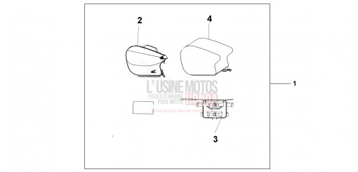 SAC ARRIERE SOUPLE TOURING CBR600F1 de 2001